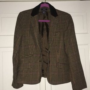 Chaps by Ralph Lauren jacket blazer brown multi 10